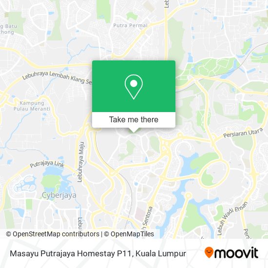 Masayu Putrajaya Homestay P11 map