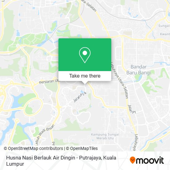 Husna Nasi Berlauk Air Dingin - Putrajaya map