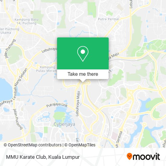 MMU Karate Club map