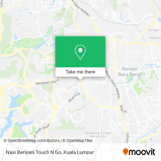 Nasi Beriyani Touch N Go map