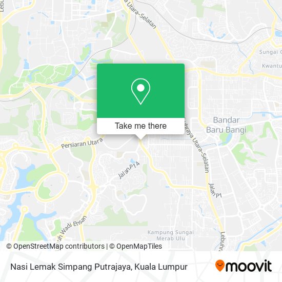 Nasi Lemak Simpang Putrajaya map