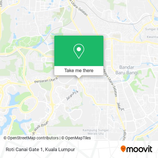 Roti Canai Gate 1 map