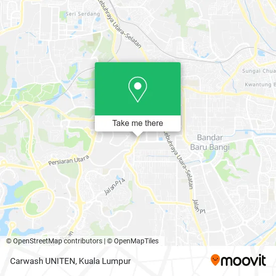 Carwash UNITEN map