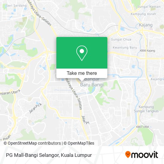 PG Mall-Bangi Selangor map