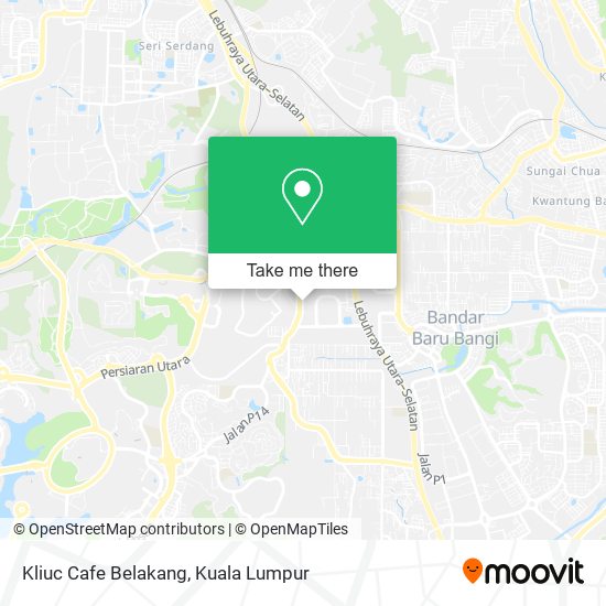 Peta Kliuc Cafe Belakang