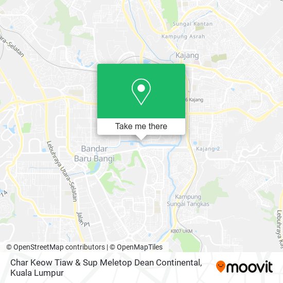 Peta Char Keow Tiaw & Sup Meletop Dean Continental