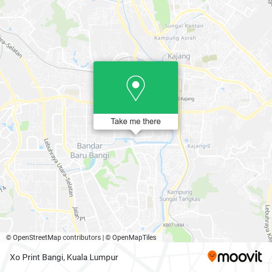 Xo Print Bangi map