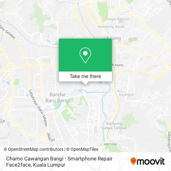 Chamo Cawangan Bangi - Smartphone Repair Face2face map