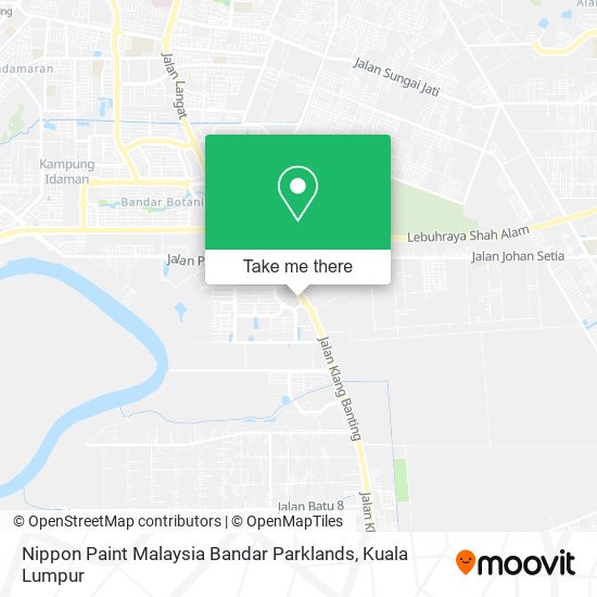 Peta Nippon Paint Malaysia Bandar Parklands