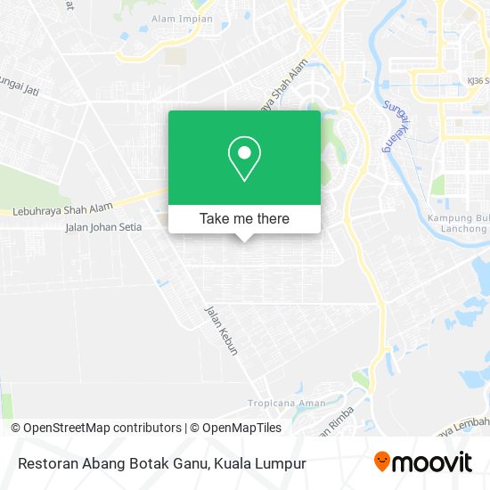 Peta Restoran Abang Botak Ganu