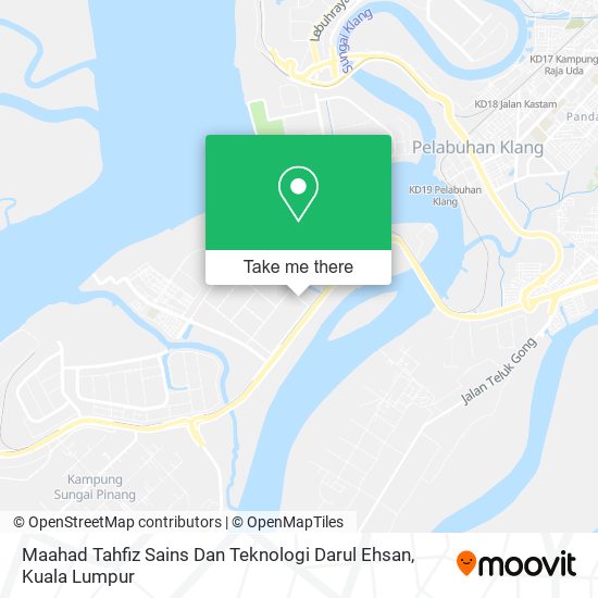 Peta Maahad Tahfiz Sains Dan Teknologi Darul Ehsan