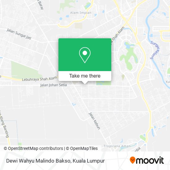 Peta Dewi Wahyu Malindo Bakso