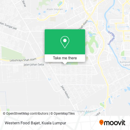 Western Food Bajet map