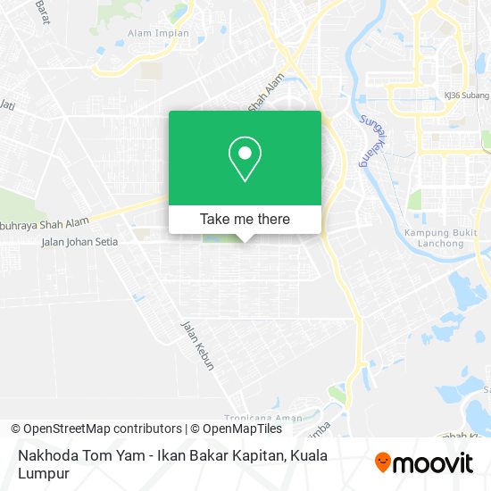 Nakhoda Tom Yam - Ikan Bakar Kapitan map