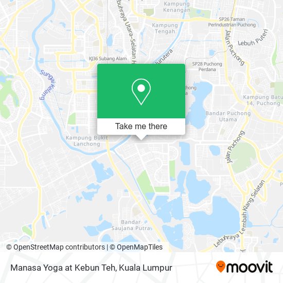 Manasa Yoga at Kebun Teh map