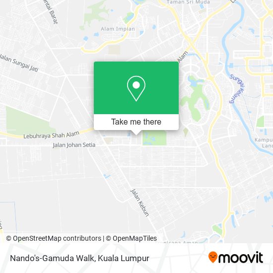 Nando's-Gamuda Walk map