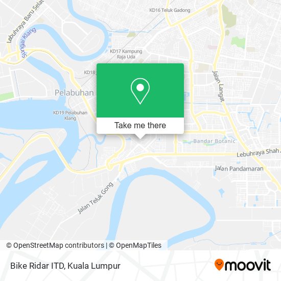 Bike Ridar ITD map