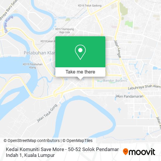 Peta Kedai Komuniti Save More - 50-52 Solok Pendamar Indah 1