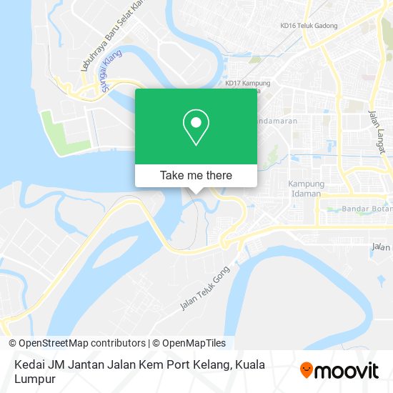 Kedai JM Jantan Jalan Kem Port Kelang map