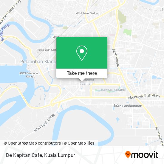 De Kapitan Cafe map