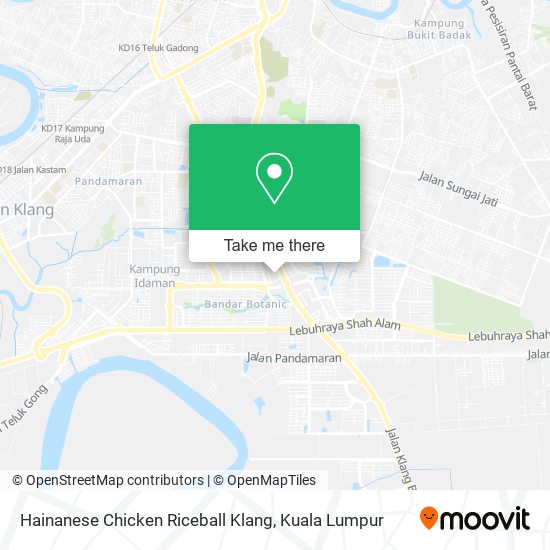 Hainanese Chicken Riceball Klang map