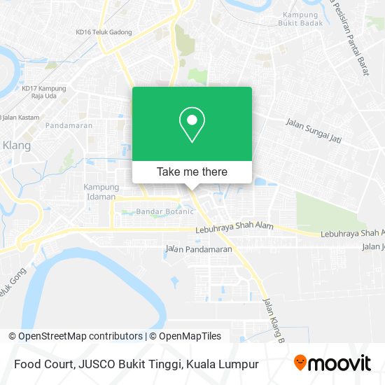 Food Court, JUSCO Bukit Tinggi map