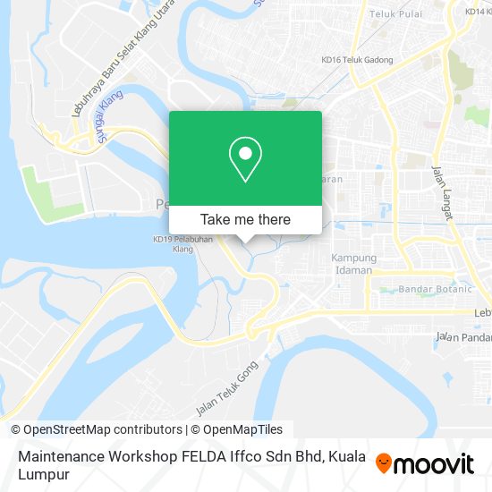 Peta Maintenance Workshop FELDA Iffco Sdn Bhd