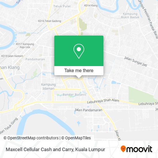 Maxcell Cellular Cash and Carry map