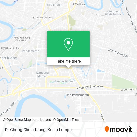 Dr Chong Clinic-Klang map