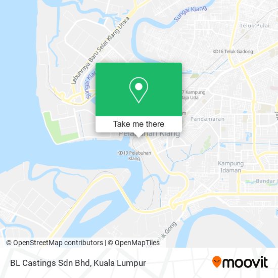 Peta BL Castings Sdn Bhd