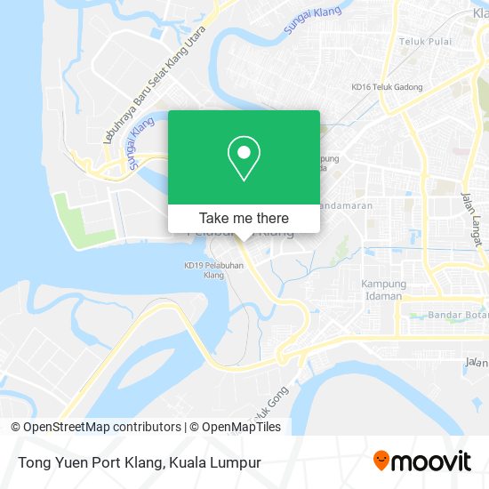 Peta Tong Yuen Port Klang