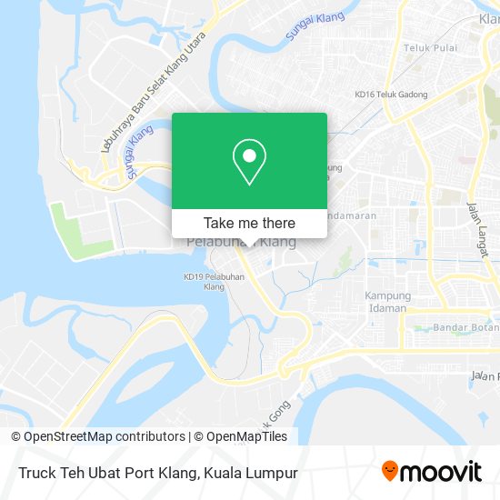 Truck Teh Ubat Port Klang map