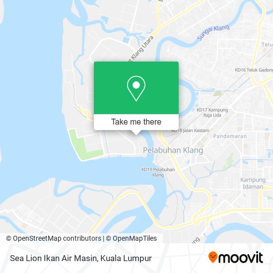 Sea Lion Ikan Air Masin map