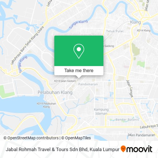 Peta Jabal Rohmah Travel & Tours Sdn Bhd