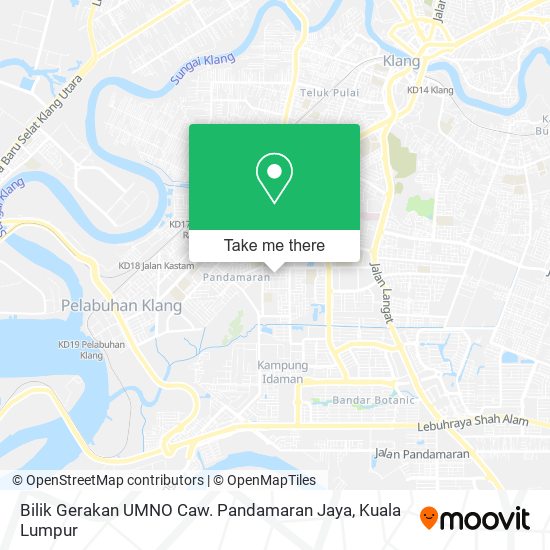 Bilik Gerakan UMNO Caw. Pandamaran Jaya map