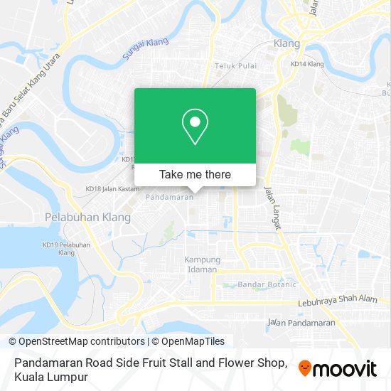 Pandamaran Road Side Fruit Stall and Flower Shop map