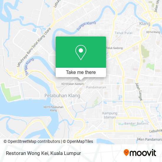 Restoran Wong Kei map