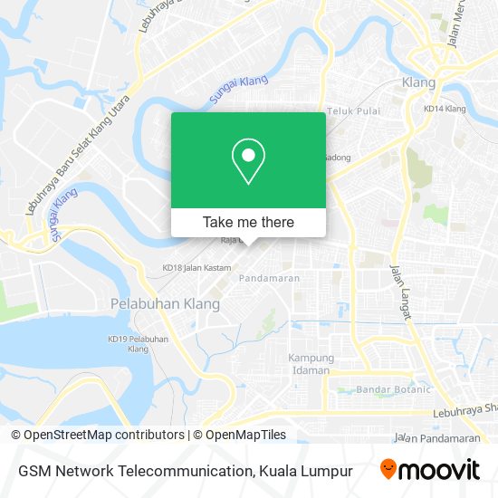 GSM Network Telecommunication map