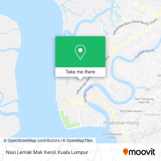 Nasi Lemak Mak Kerol map