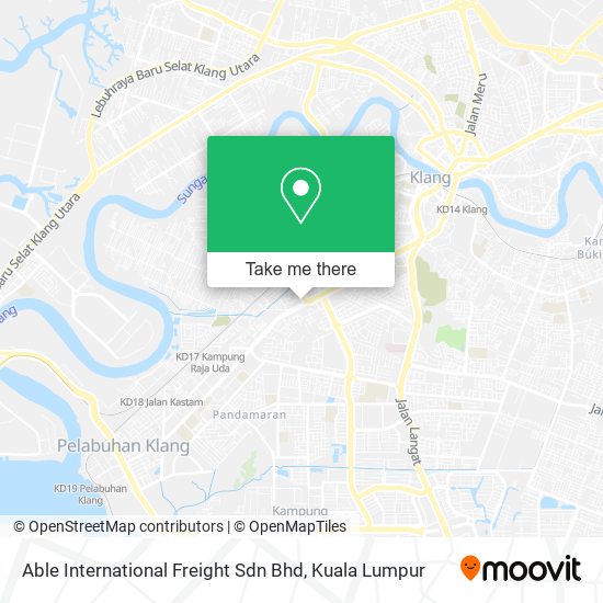 Able International Freight Sdn Bhd map