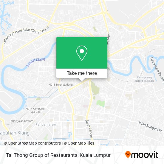 Tai Thong Group of Restaurants map