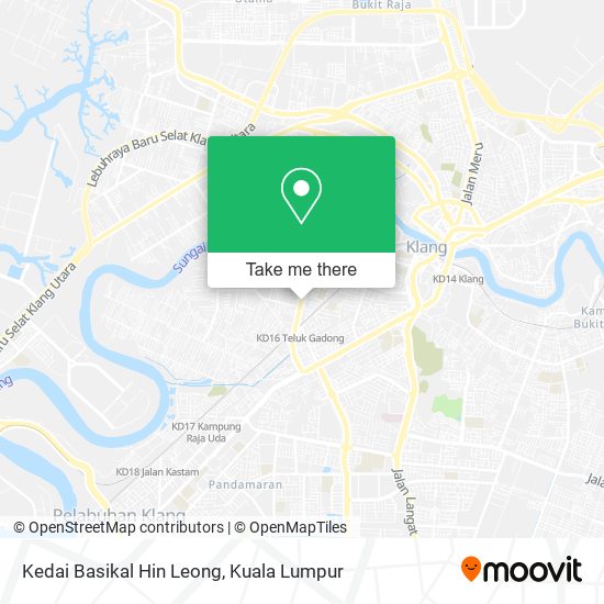 Peta Kedai Basikal Hin Leong