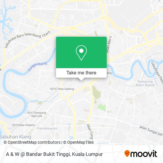 Peta A & W @ Bandar Bukit Tinggi