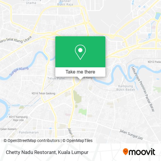 Chetty Nadu Restorant map