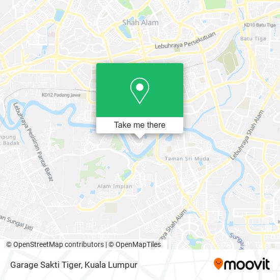 Garage Sakti Tiger map