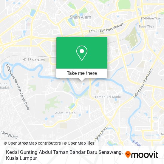 Peta Kedai Gunting Abdul Taman Bandar Baru Senawang