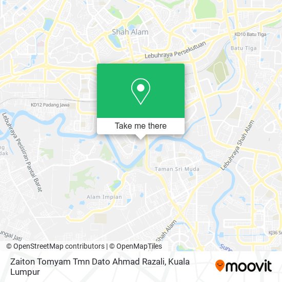 Zaiton Tomyam Tmn Dato Ahmad Razali map