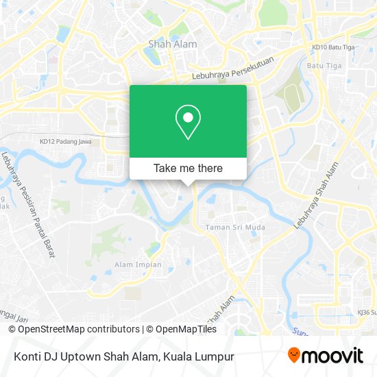 Peta Konti DJ Uptown Shah Alam