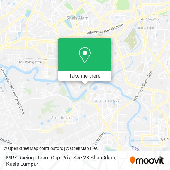 MRZ Racing -Team Cup Prix -Sec 23 Shah Alam map