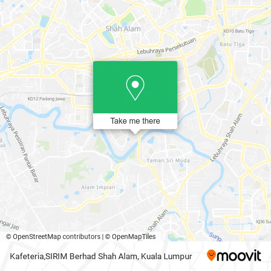 Kafeteria,SIRIM Berhad Shah Alam map